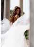 Strapless White Satin Tulle Simple Wedding Dress Strapless White Satin Tulle Simple Wedding Dress